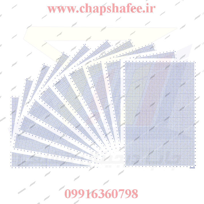 کاغذ میلیمتری A4 بسته ۱۰ عددی، سایز ۳۳x۲۳ سانتی‌متر، با خطوط شطرنجی دقیق