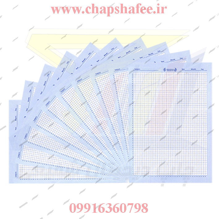 بسته ۱۰ برگی کاغذ شطرنجی نیم سانتی A4