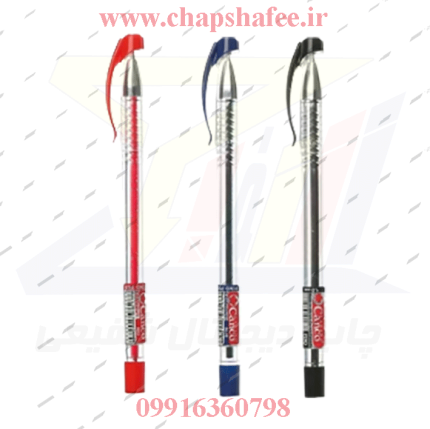 خودکار کنکو (Canco) مدل Fino سه رنگ آبی، قرمز و مشکی