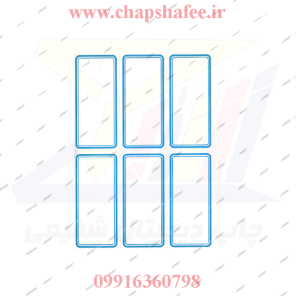 برچسب دور آبی کد 112 | لیبل کاغذی قابل نوشتن | مناسب درج نام و تاریخ