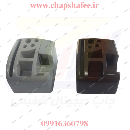 پایه چسب بزرگ رومیزی با یک جای ماژیک سه جای خودکار جای کلیپس جای پاکن و جای کاغذ ده در ده سانت